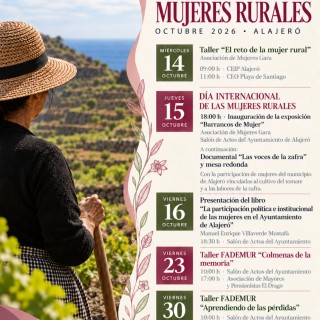 Alajeró celebra el Día Internacional de las Mujeres Rurales con una serie de actos este mes de octubre